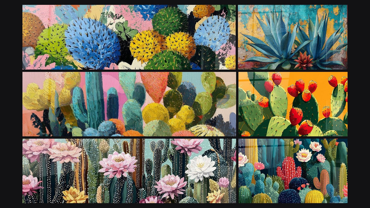 Mosaïque de six tableaux