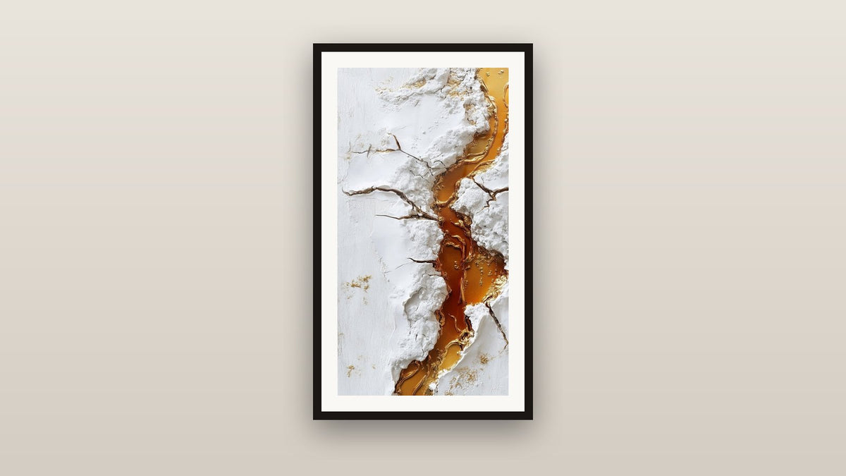 Tableau encadré sur un mur
