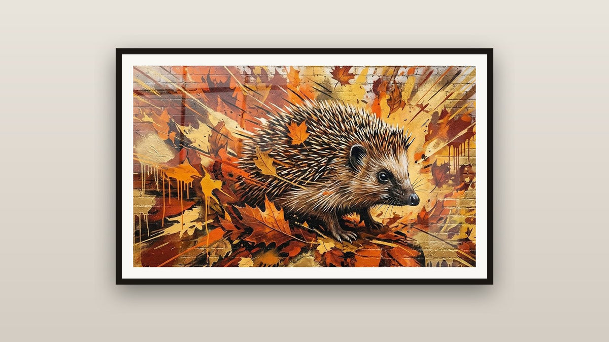 Tableau encadré sur un mur
