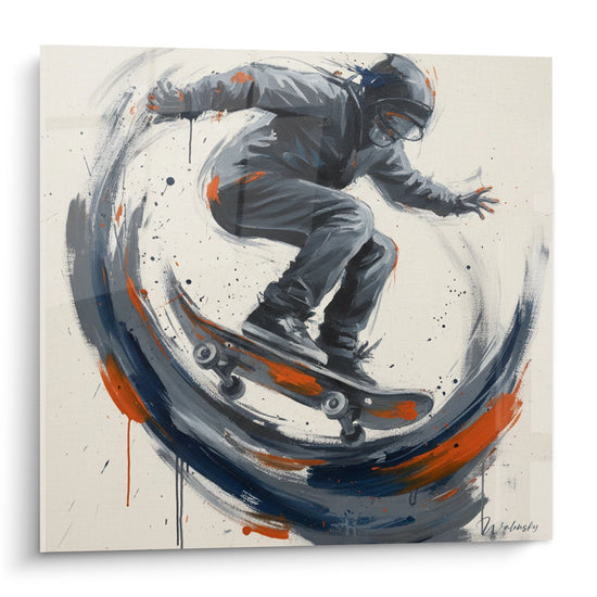 Tableau Skateur en Mouvement - Energie Urbaine - Edition Skateboard