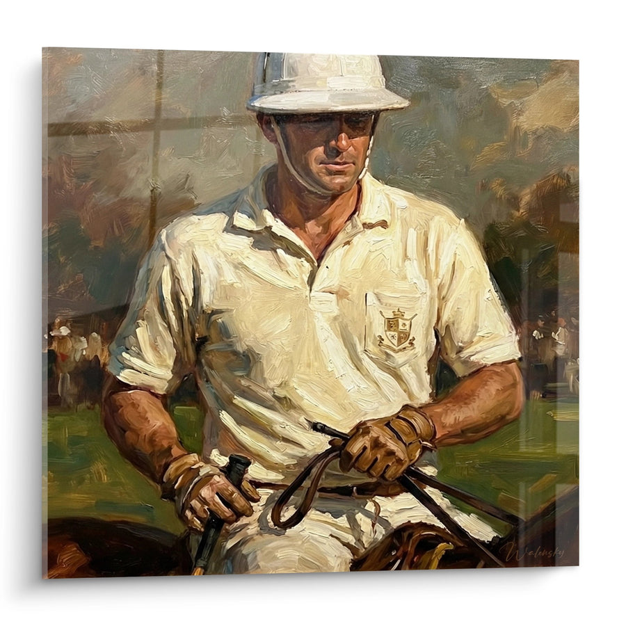 Tableau Joueur de Polo Vintage - L'Élégance Équestre - Edition Polo