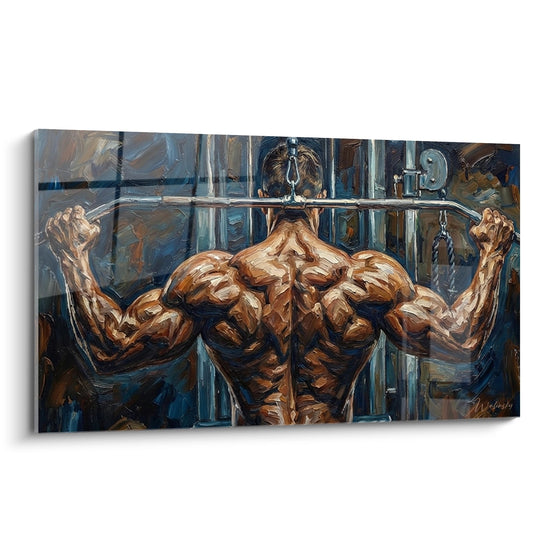 Tableau Bodybuilder Training - Force et Détermination - Edition Musculation