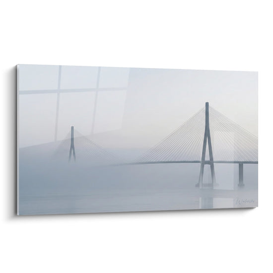 Tableau Pont de Normandie - Brume Matinale - Edition Normandie