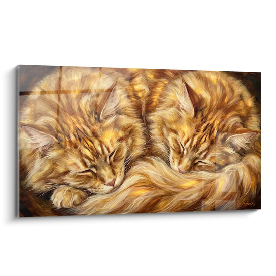 Tableau Maine Coon Endormis - Douceur Féline - Edition chat Maine Coon