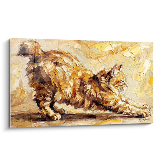 Tableau Chat Roux Couché - Douceur Féline - Edition chat American Bobtail