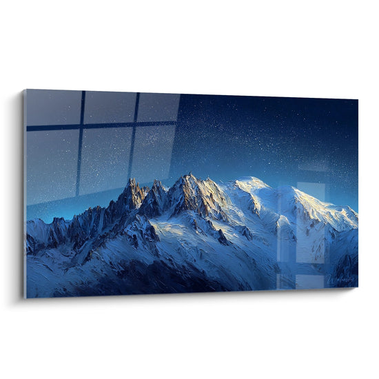 Tableau Mont Blanc Étoilé - Majesté Nocturne - Edition Le Mont Blanc