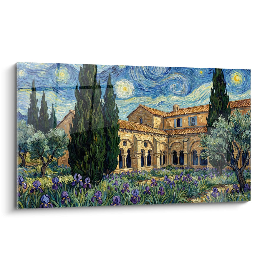 Tableau Monastère Provençal - Nuit Étoilée sur Cloître - Edition Provence