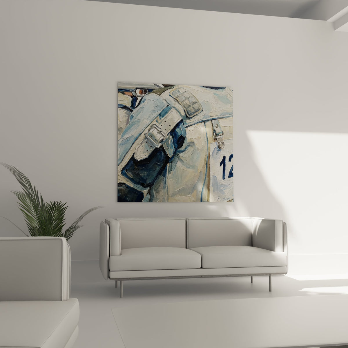 Gros plan sur les détails du tableau pistolet vintage, technique de peinture impressionniste visible
