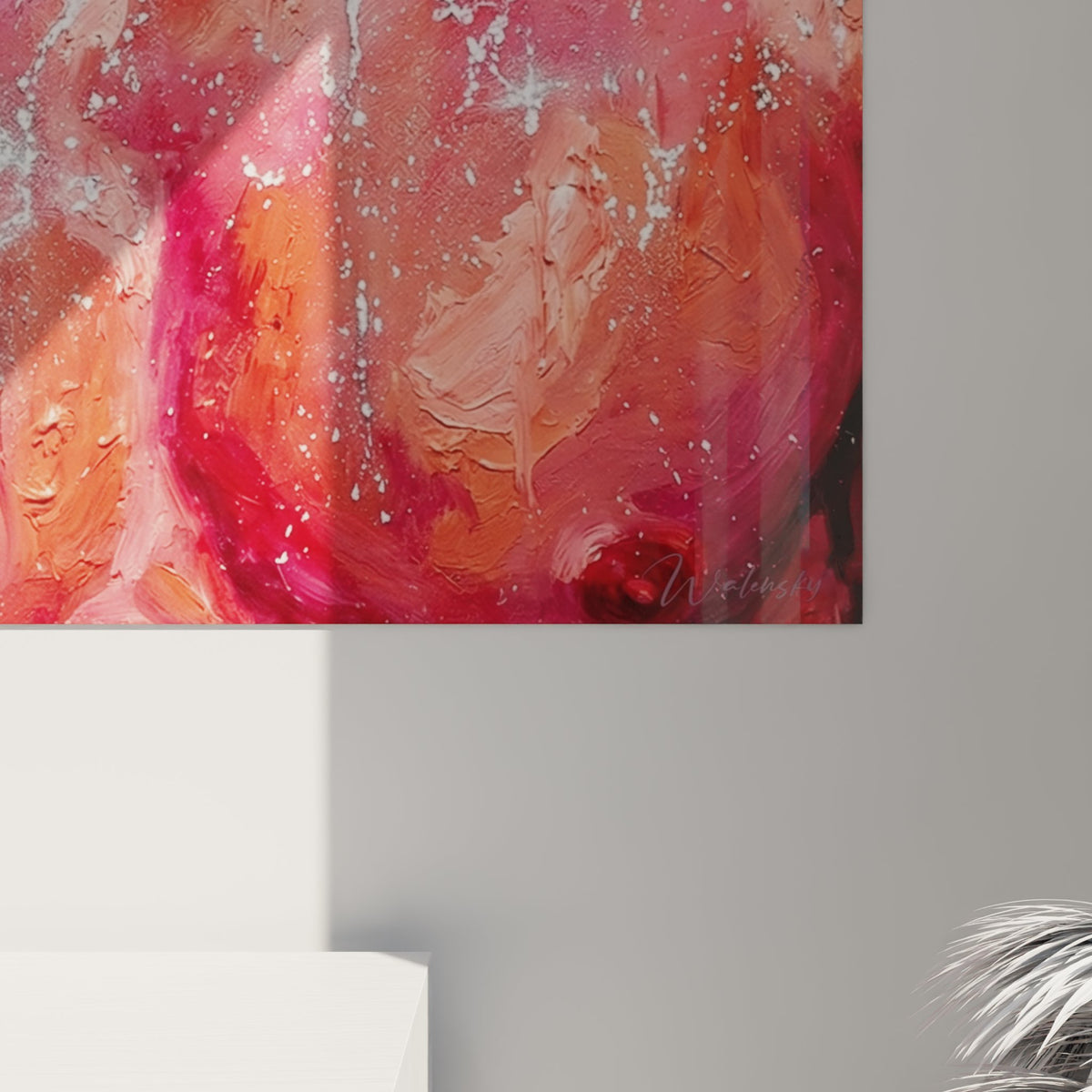 Vue ensemble tableau mural femme sportive decoration fitness art contemporain musculation