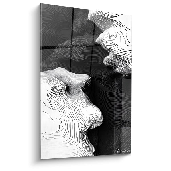 Tableau Abîme Vibrant -Édition Noir et Blanc