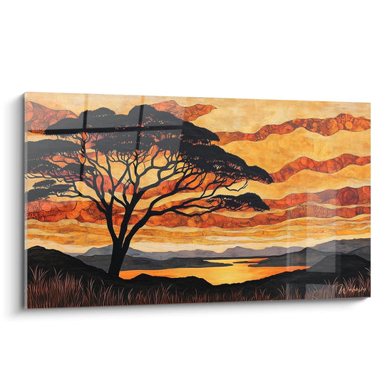 Tableau Acacia Solitaire - édition savane