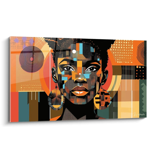 Tableau Africain Reflets cubiques - édition africa
