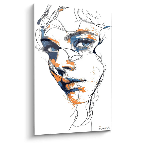 Tableau Âme Graphique -Édition Visage Abstrait
