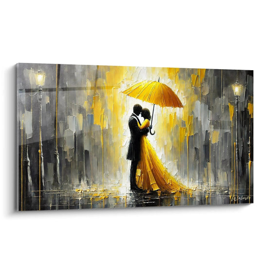 Tableau Amour sous la Pluie - Édition Romantique Amour