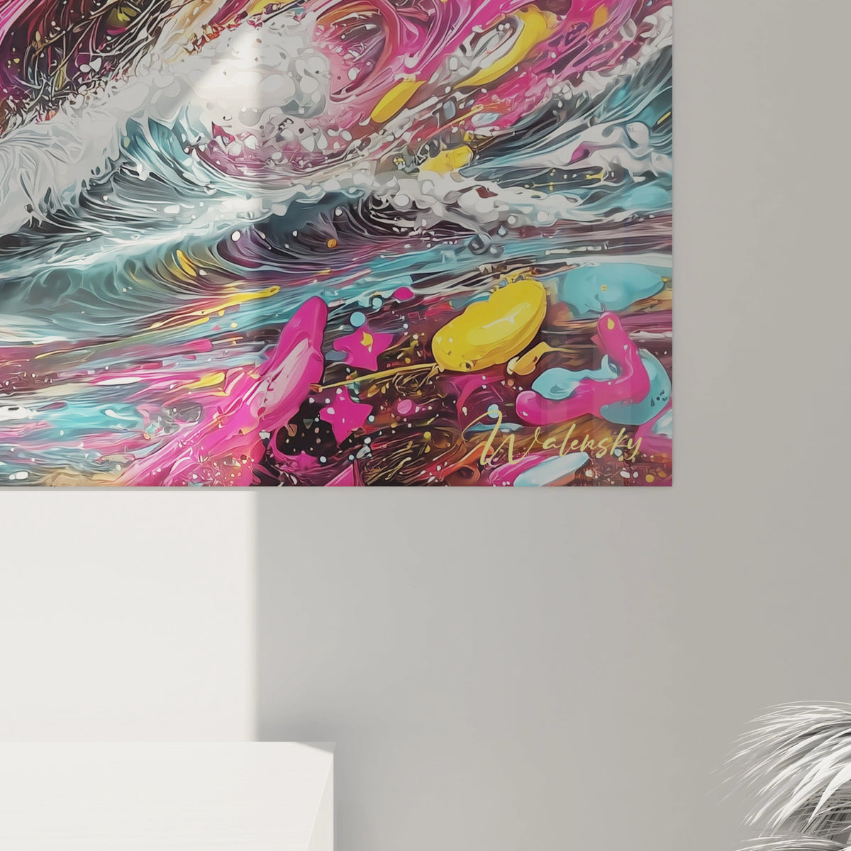 Tableau bateau pirate - Tempête psychédélique - édition couleur en folie - Walensky