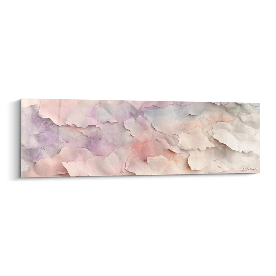 Tableau Caresse Vaporeuse Rose - Edition Texturé Abstrait