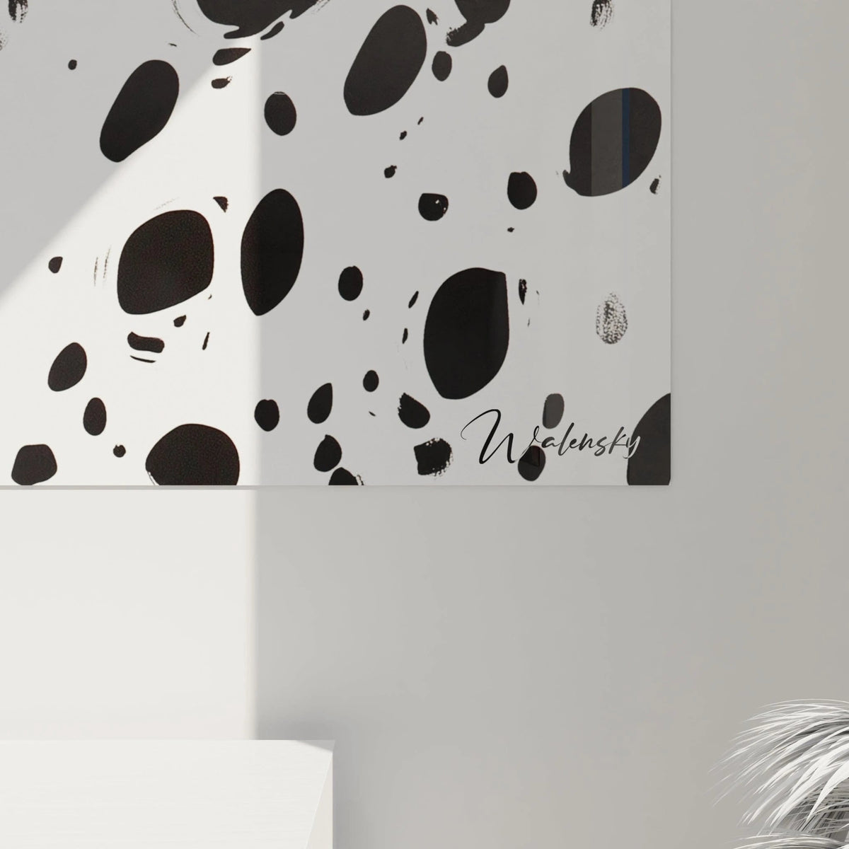 Tableau tacheté noir et blanc de Walensky, style moderne pour décorer votre intérieur