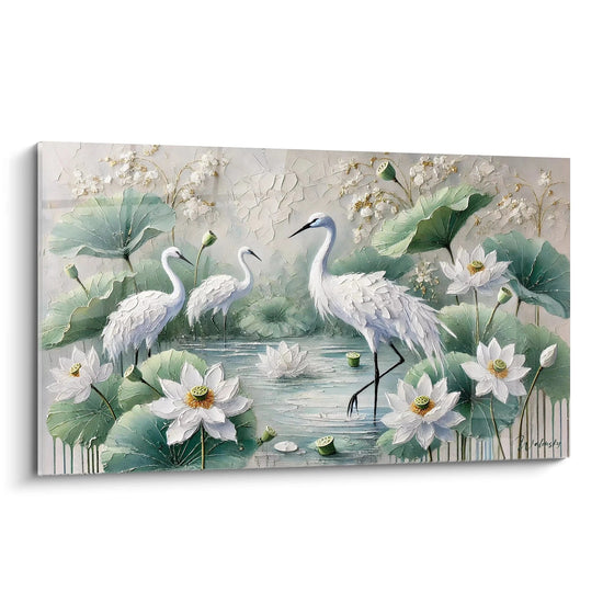 Tableau Danse des Lotus - Édition Peinture Chinoise Asia