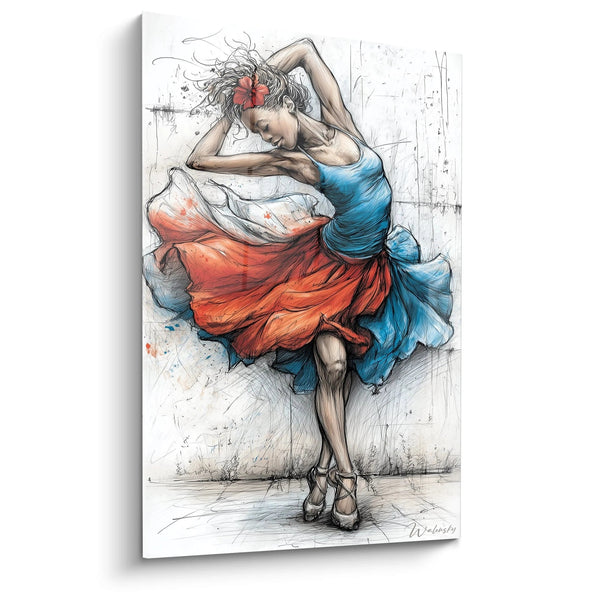 Tableau Danseuse Kora Enchanteresse - édition danse africaine