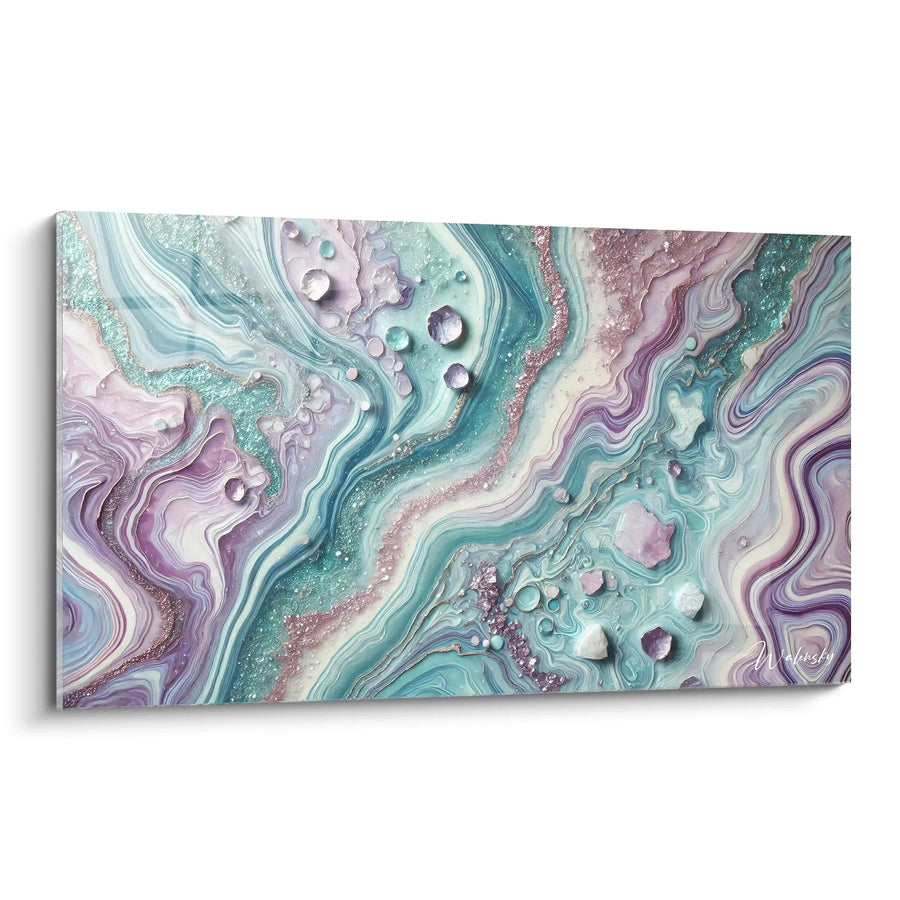 Tableau Déferlantes Pastel - Edition Style Epoxy