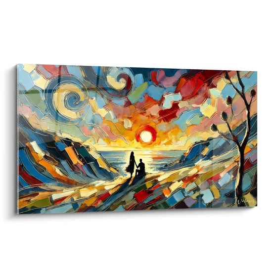 Tableau Échos de Lumières - Édition Romantique Amour