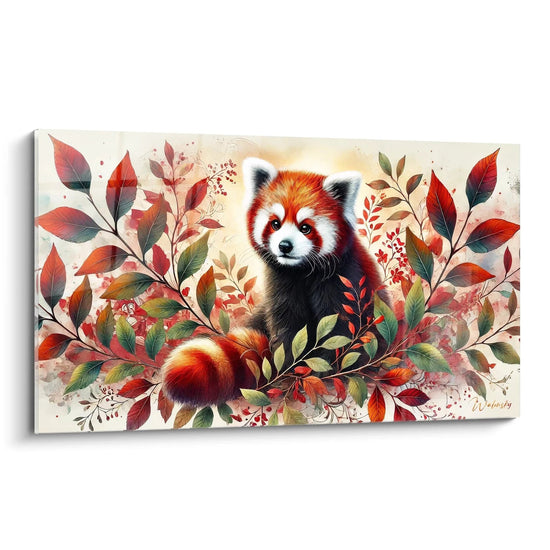 Tableau Éclat d’Automne - Édition Panda Roux Animaux