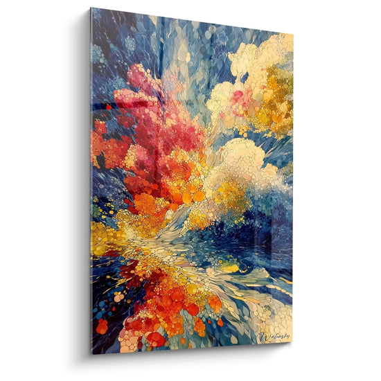 Tableau Explosion Souffle Primordial - édition pointillisme