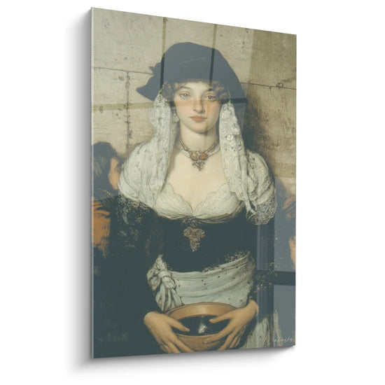 Tableau Femme Bol Sacré - édition réalisme