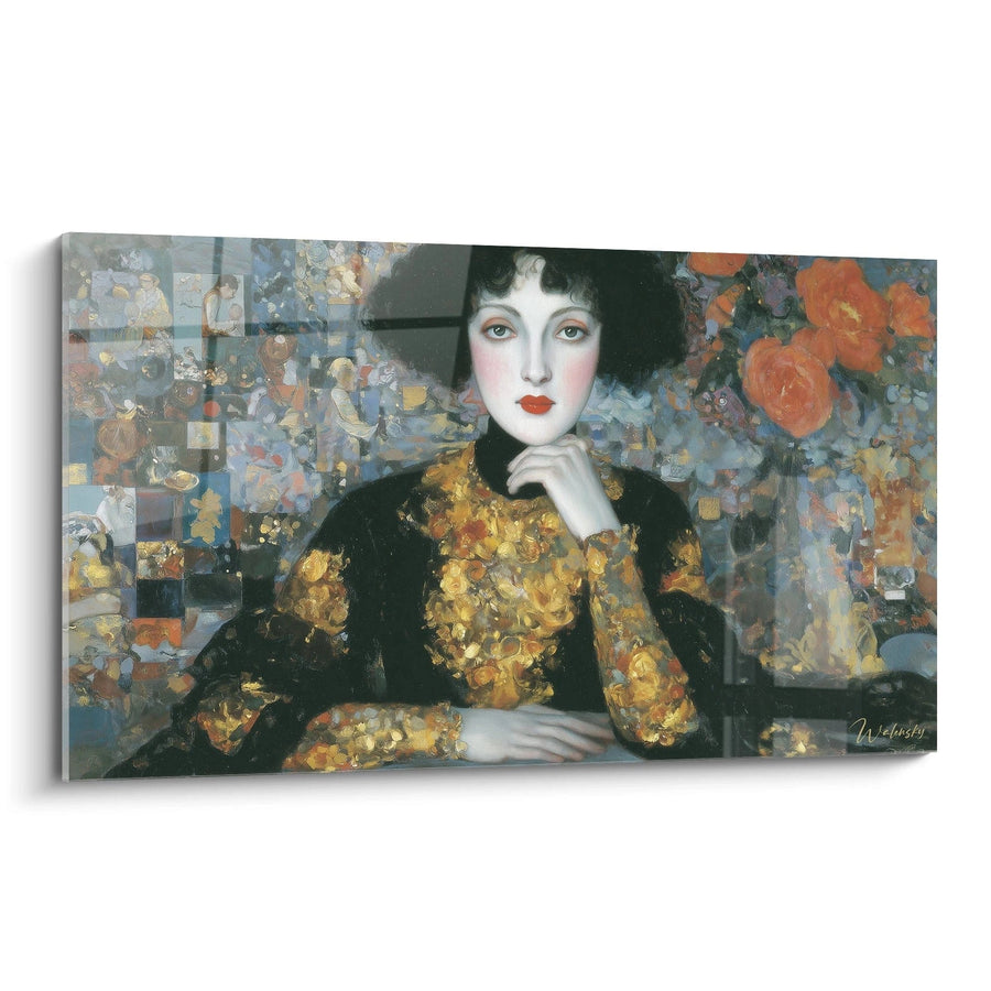 Tableau Femme Icône Précieuse - édition symboliste