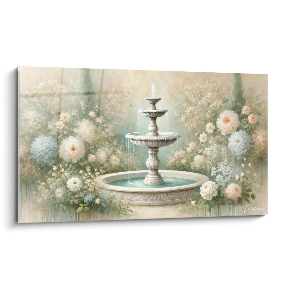 Tableau Fontaine Romantique - Édition Jardin Paysage