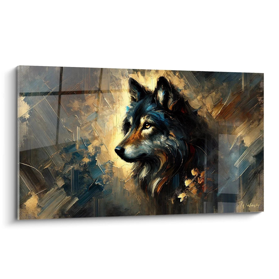 Tableau Gardien des Ombres - Édition Loup Animaux