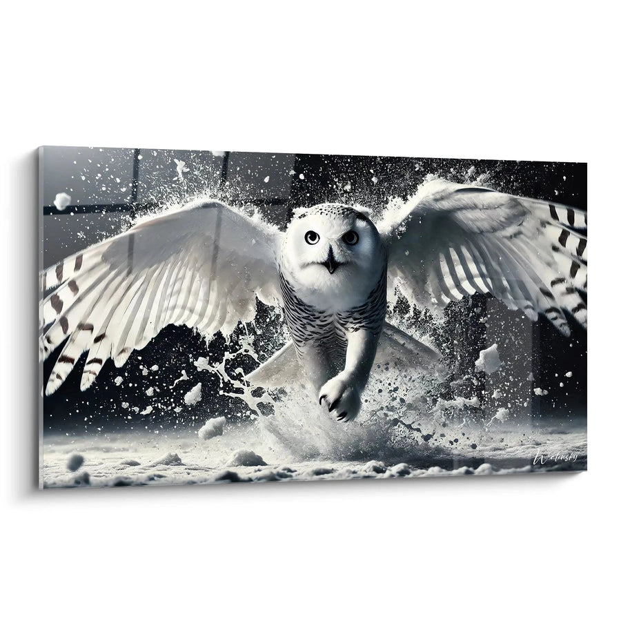 Tableau Gardienne de l'Hiver - Édition Chouette Animaux