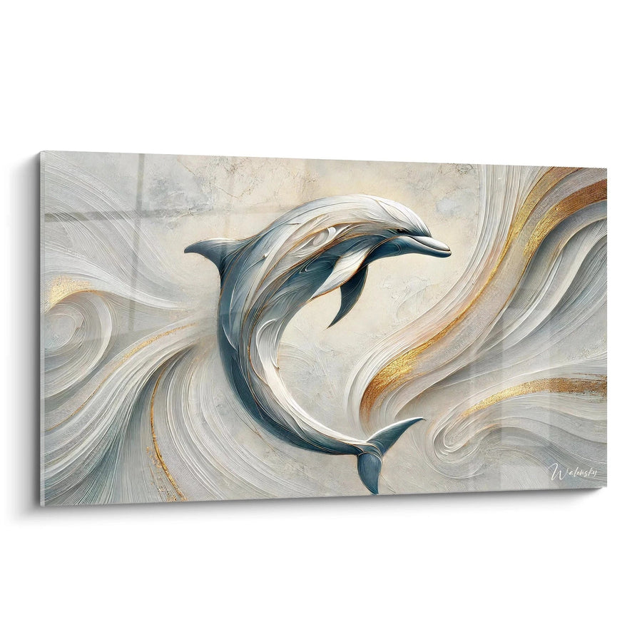 Tableau Gravure Marine - Édition Dauphin Animaux