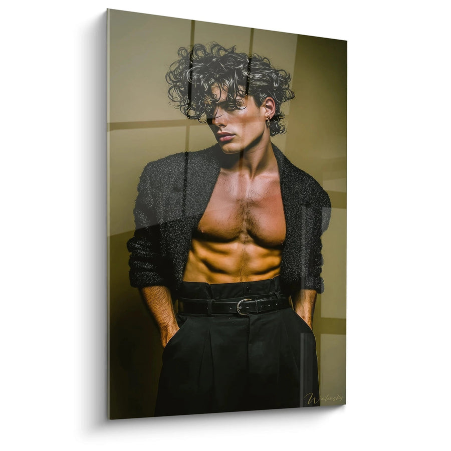 Tableau Homme Torse Nu - Raffinement Sauvage - édition beauté masculine
