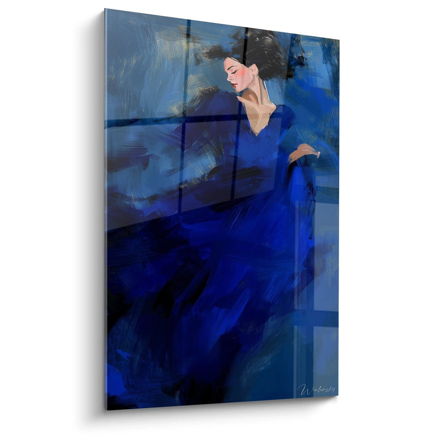 Tableau inspiré par La Dame en bleu de Jean-Baptiste-Camille Corot N°1 – Hommage Artiste Célèbre