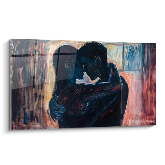 Tableau inspiré par Le Baiser de Edvard Munch N°2 – Hommage Artiste Célèbre