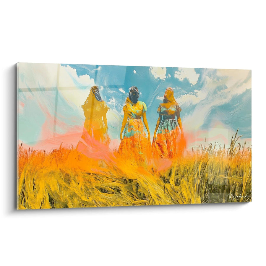 Tableau inspiré par Les Glaneuses de Jean-François Millet N°2 – Hommage Artiste Célèbre