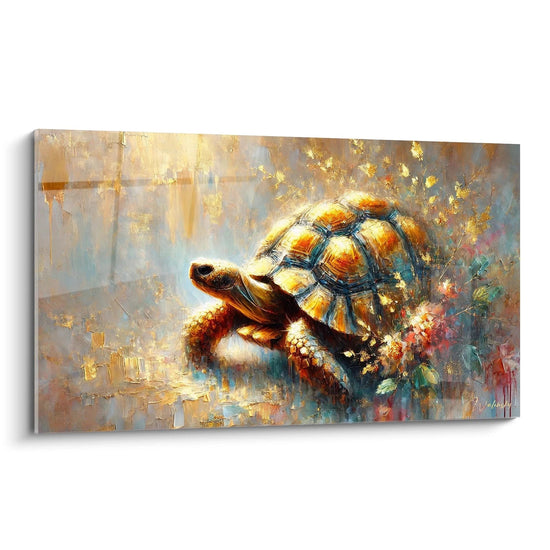 Ce tableau tortue terrestre vue de biais met en valeur les textures détaillées et la richesse des couleurs. Parfait pour ajouter une touche unique et naturelle à n'importe quel espace intérieur.


