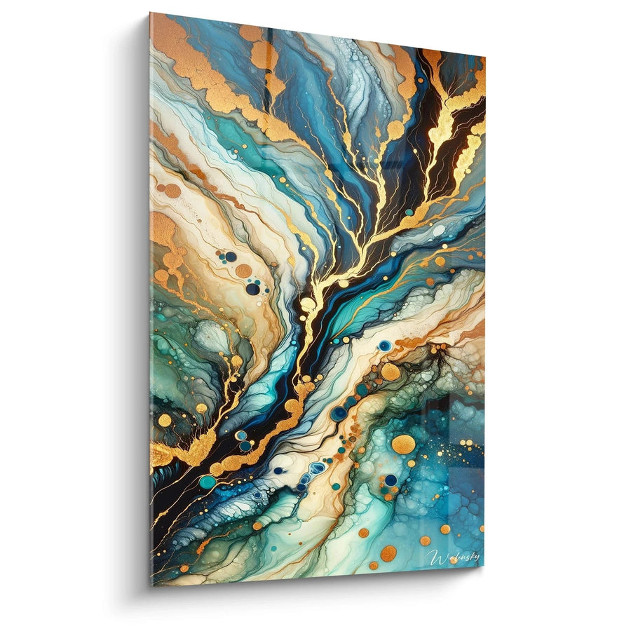 Tableau Labyrinthe Minéral - Édition Abstrait