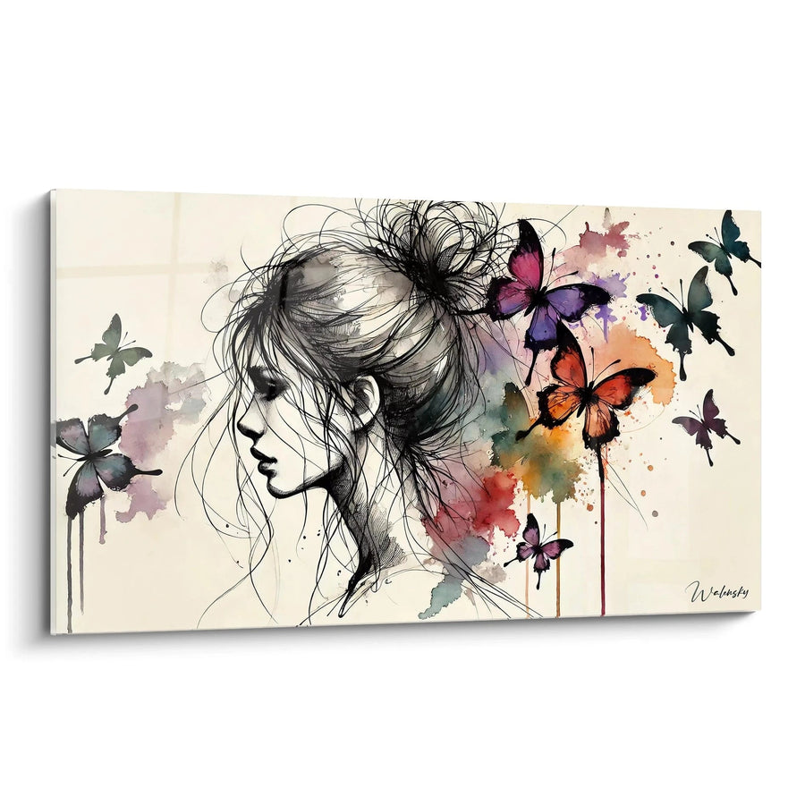 Tableau L'Envol des Pensées - Édition Papillon Animaux