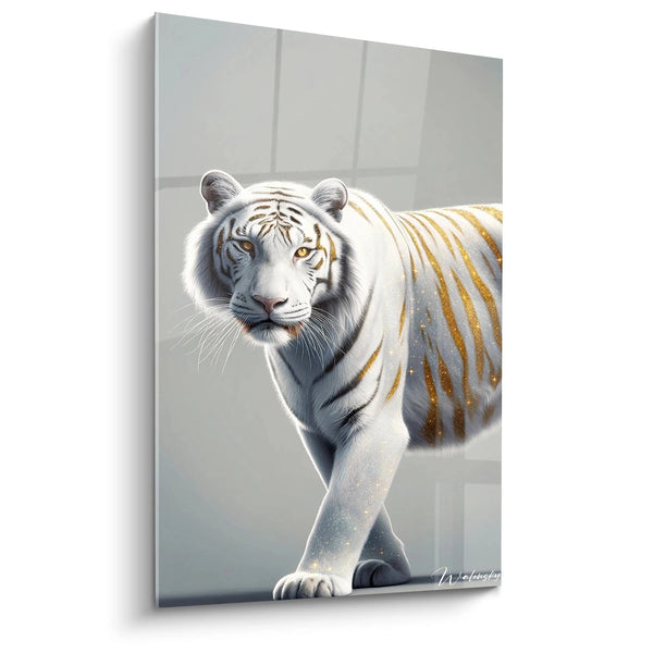 Tableau Marche Céleste du Tigre Blanc - Édition tigre