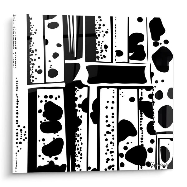 Tableau Matrices Organiques - édition tacheté noir et blanc