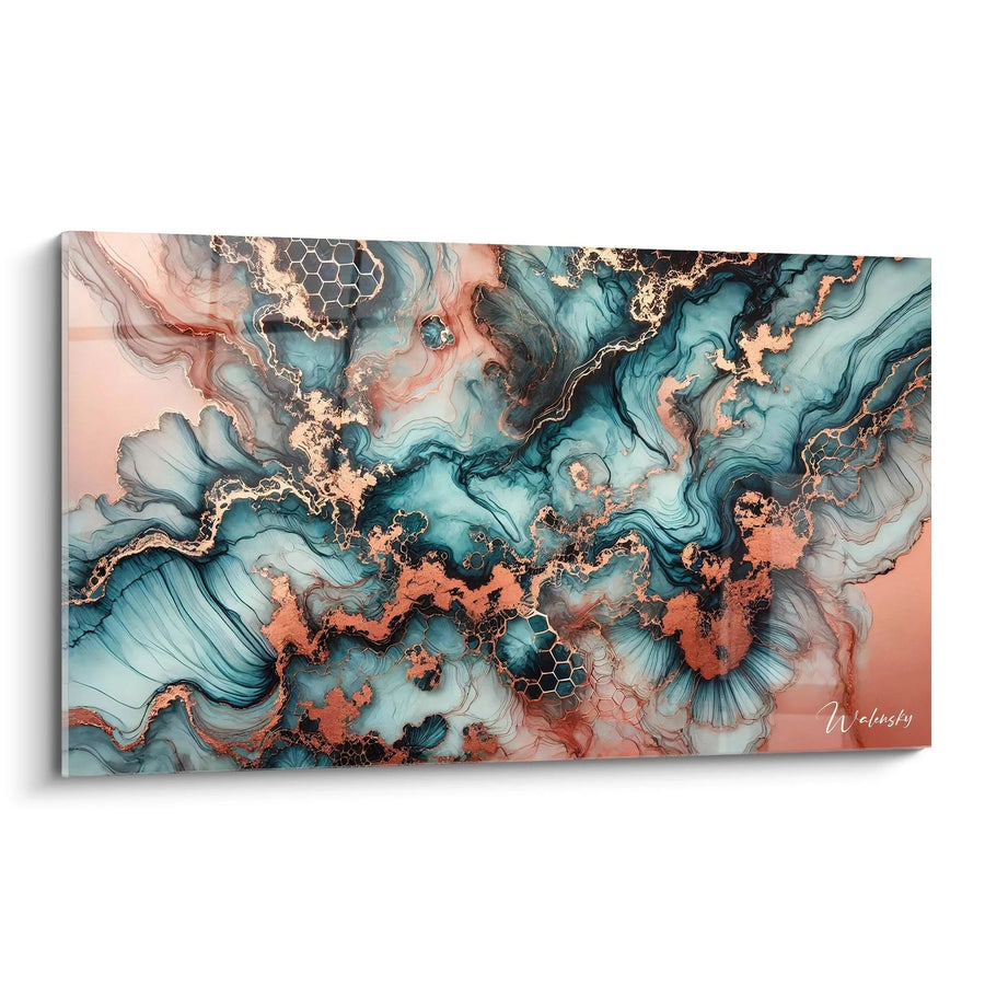 Tableau Mer de Cuivre - Edition Style Epoxy