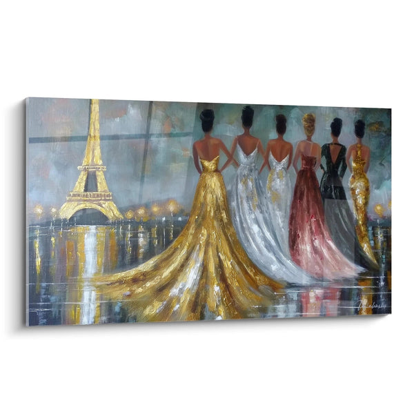 Tableau Mode Parisienne - Soirée Tour Eiffel - édition haute couture