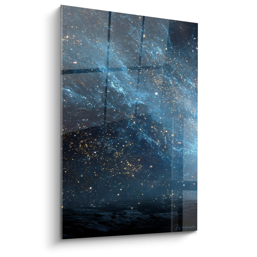 Tableau nébuleuse océan cosmique - Étoiles et vagues infinies - édition Divers espace