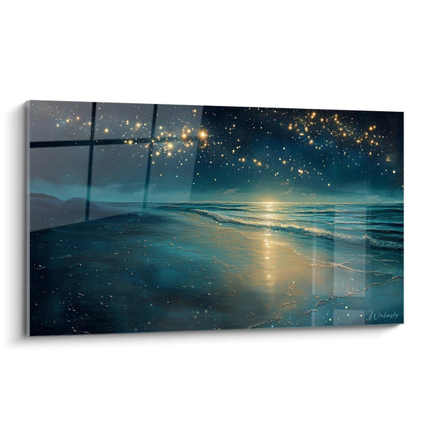 Tableau Nuit Phosphorescente - édition plage