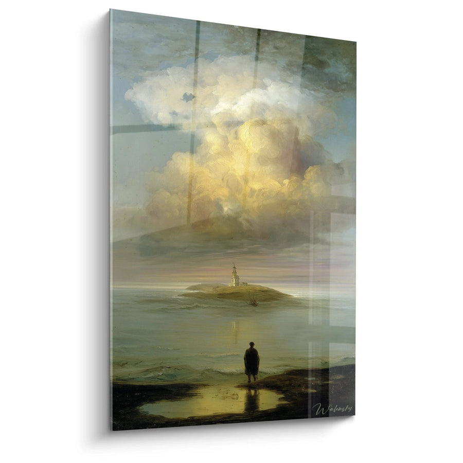 Tableau Paysage maritime Phare espoir lointain - édition Romantisme