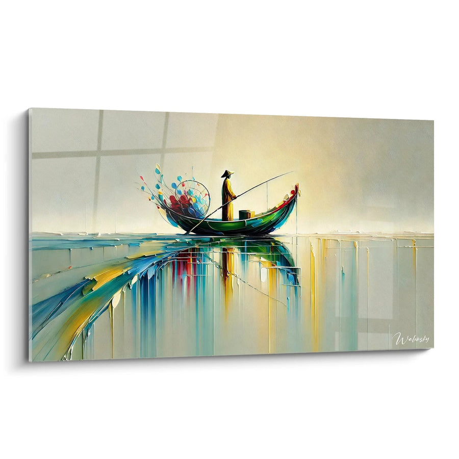 Tableau Pêcheur des Couleurs - Édition Marin Paysage