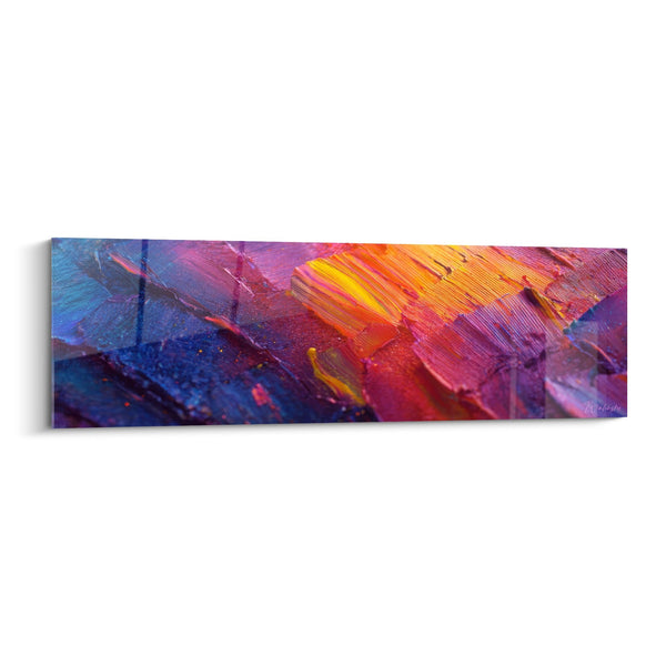 Tableau peinture abstraite colorée - Explosion chromatique - édition style peinture abstrait