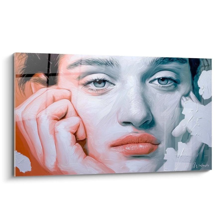 Tableau Portrait Yeux Océan - édition hyperréalisme